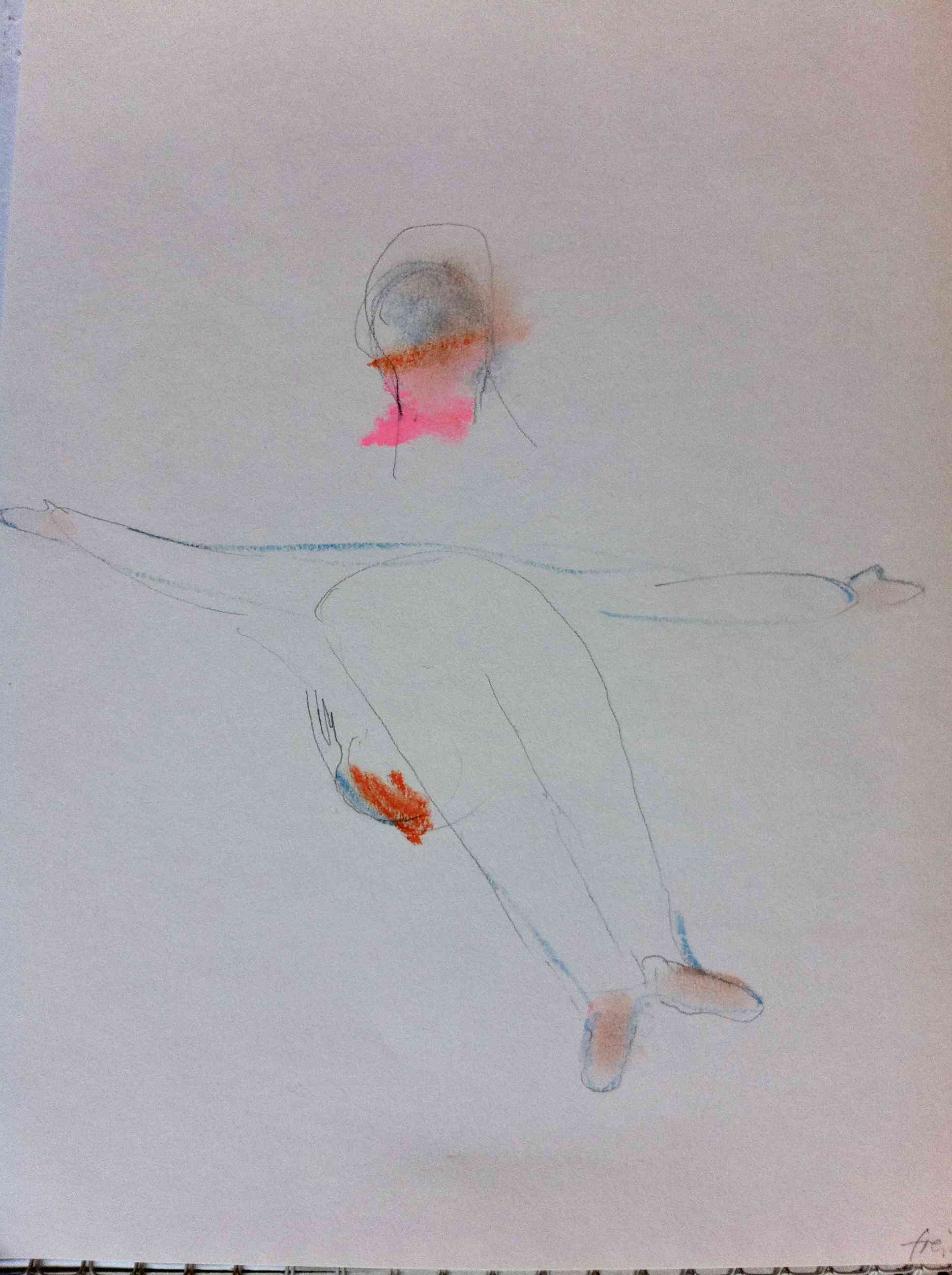 körpertranskript, divers auf papier,21x30cm, 2006